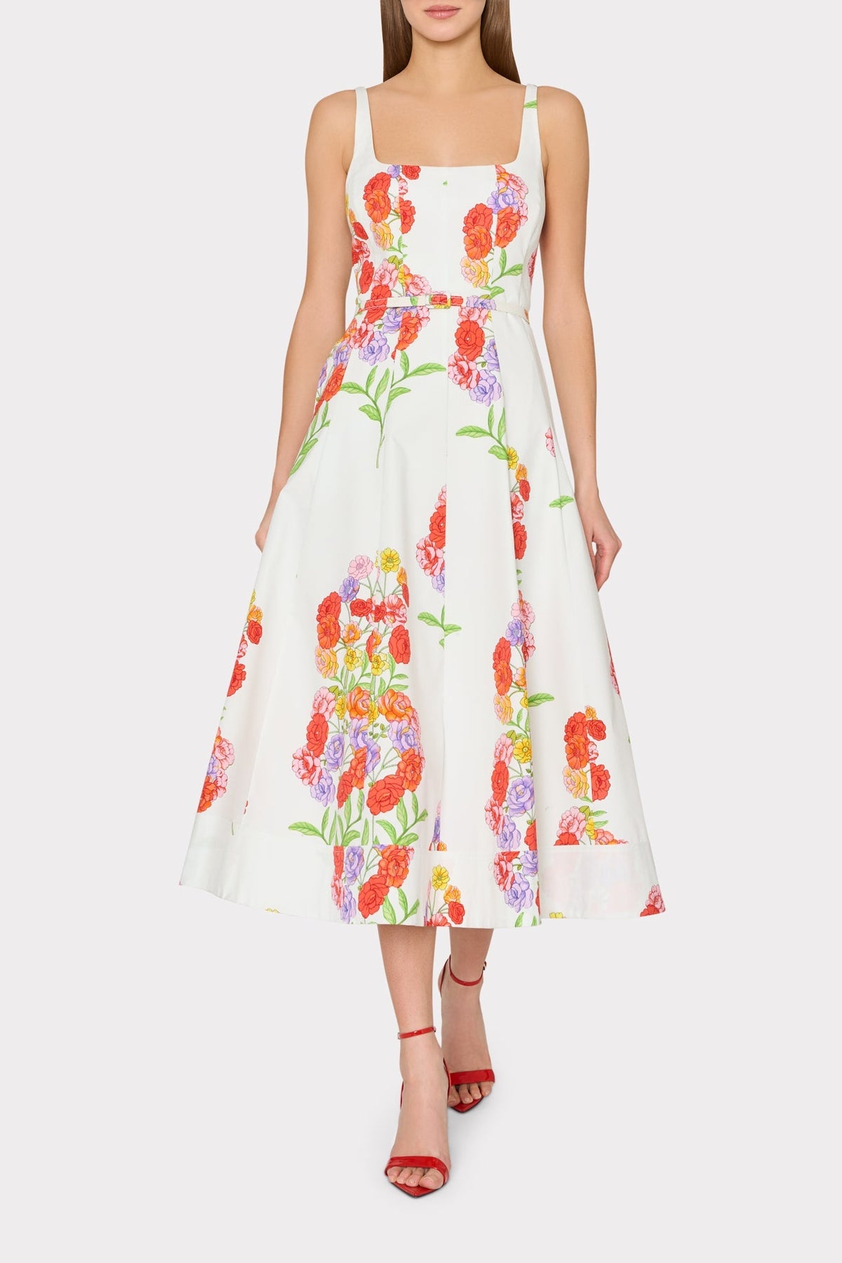 Nia Printed Midi Dress