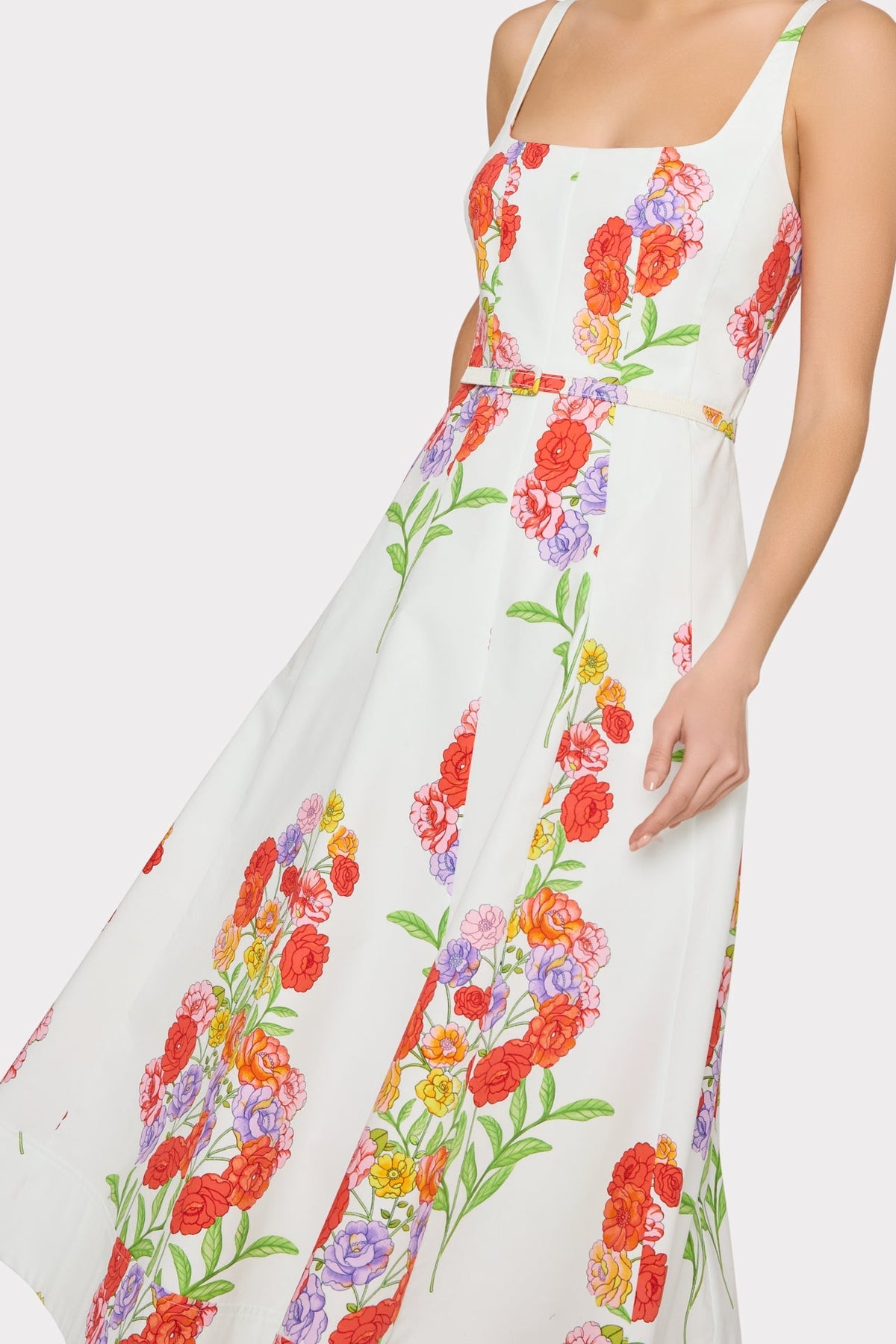 Nia Printed Midi Dress