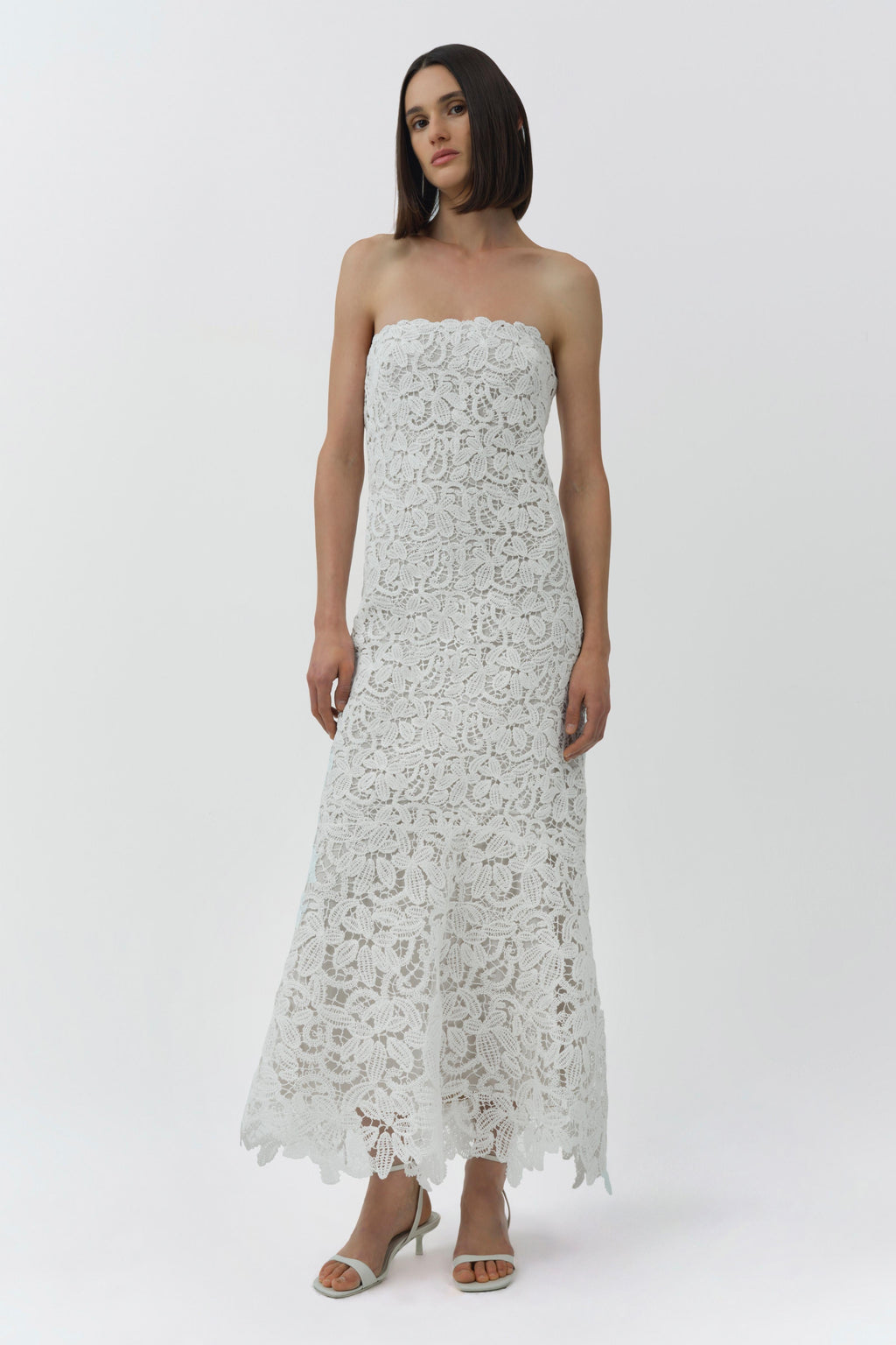 Sera Floral Raffia Bustier Midi Dress