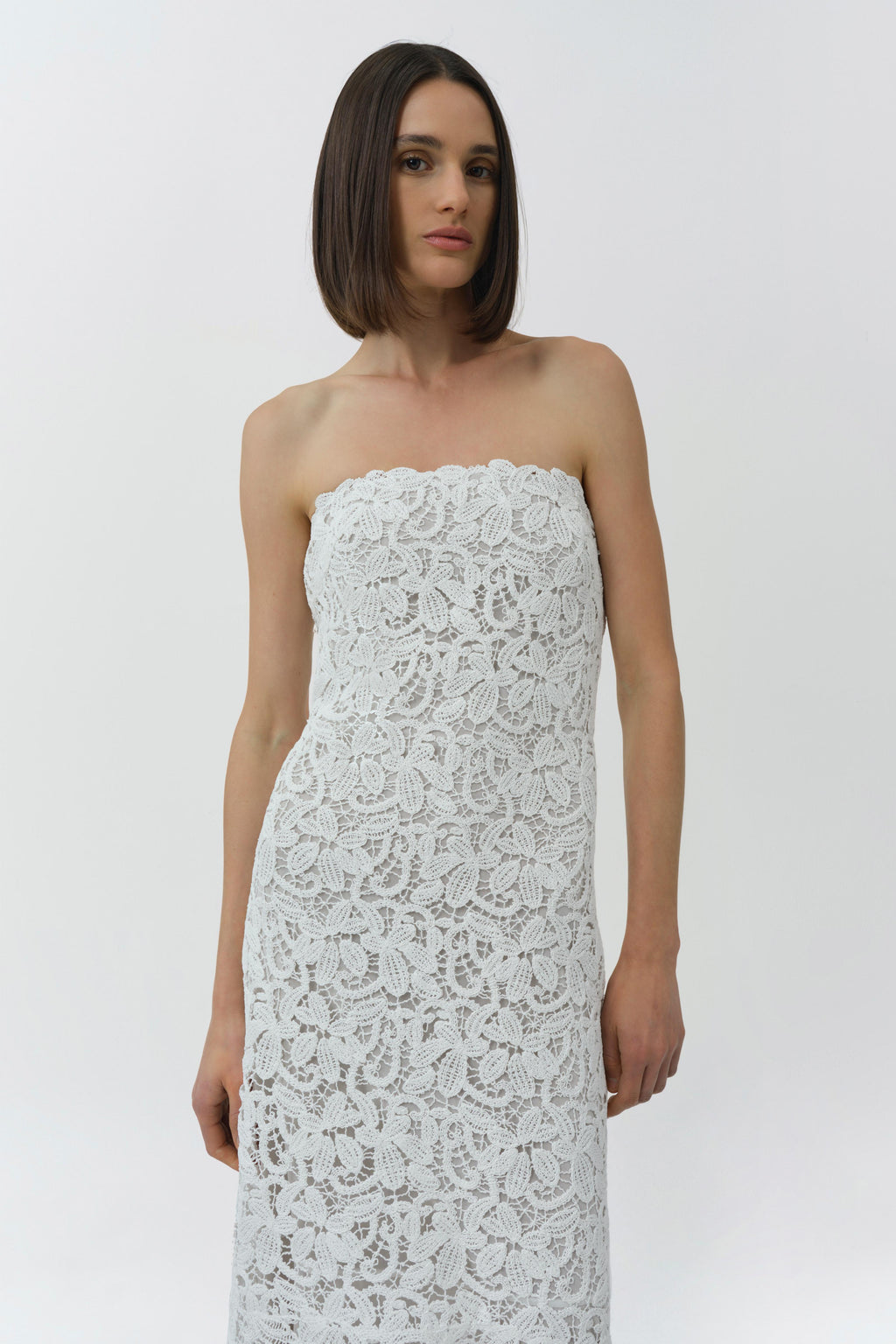Sera Floral Raffia Bustier Midi Dress