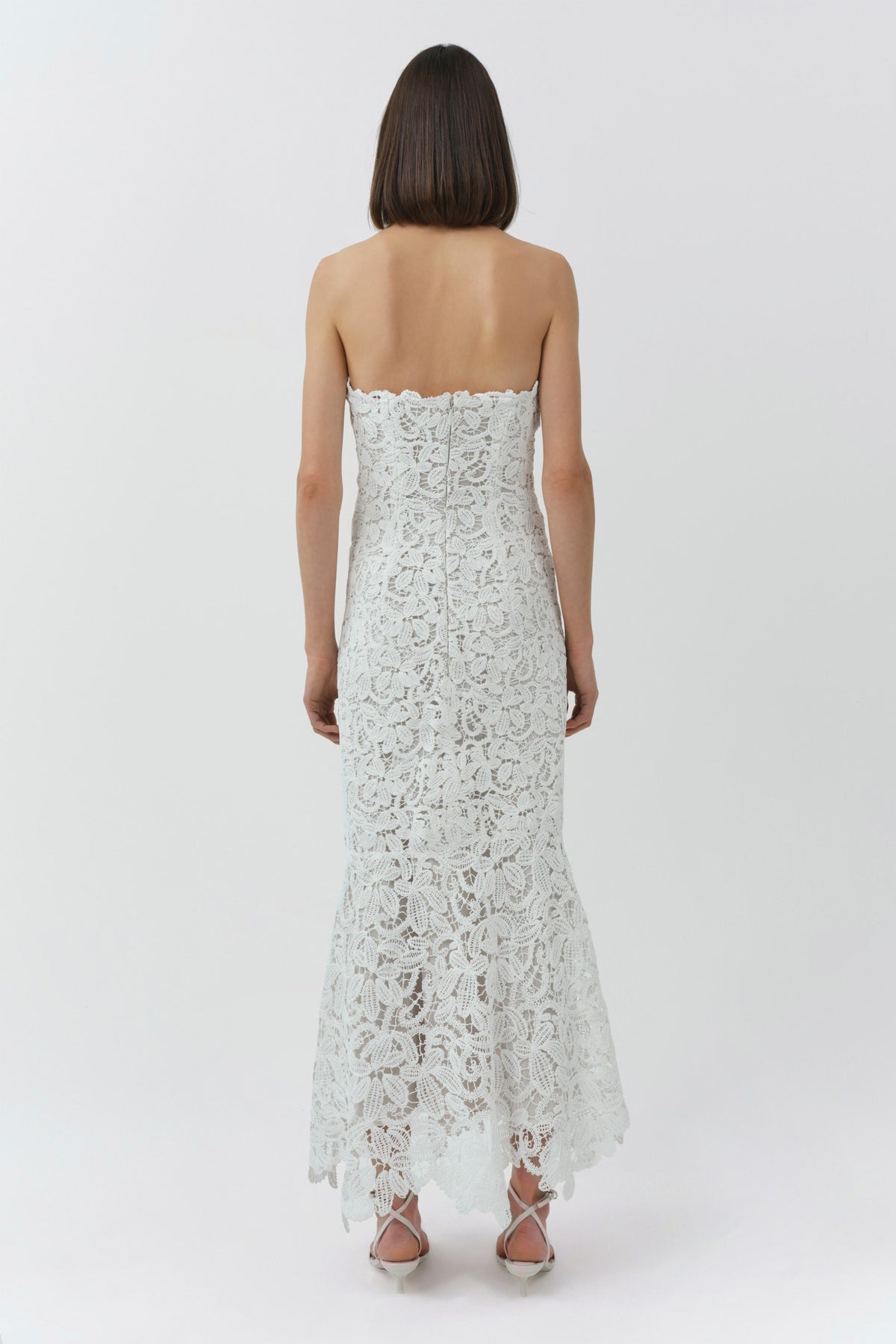 Sera Floral Raffia Bustier Midi Dress
