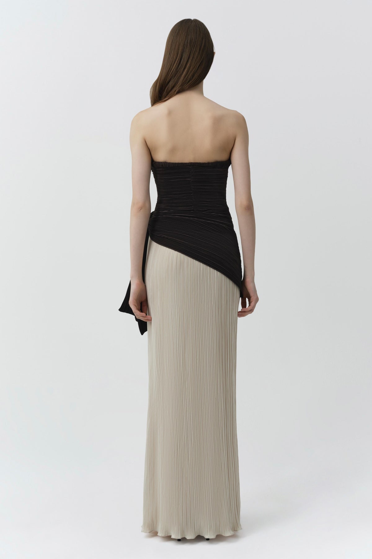 Laia Plisse Bustier Gown