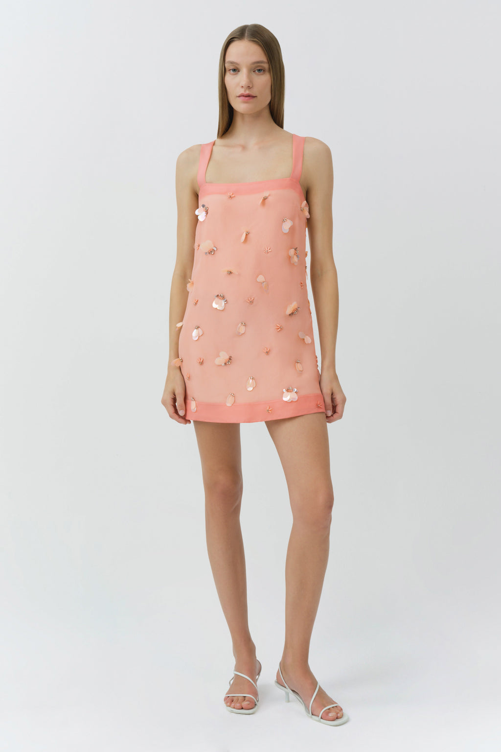 Sumi Embellished Organza Mini Dress