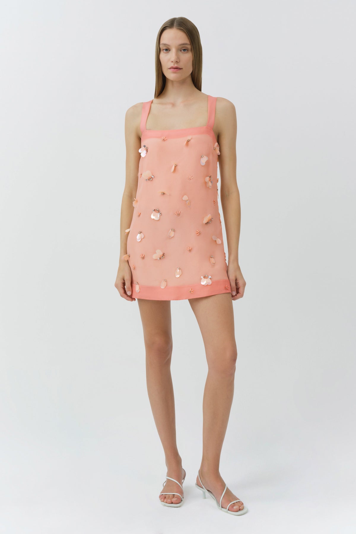 Sumi Embellished Organza Mini Dress