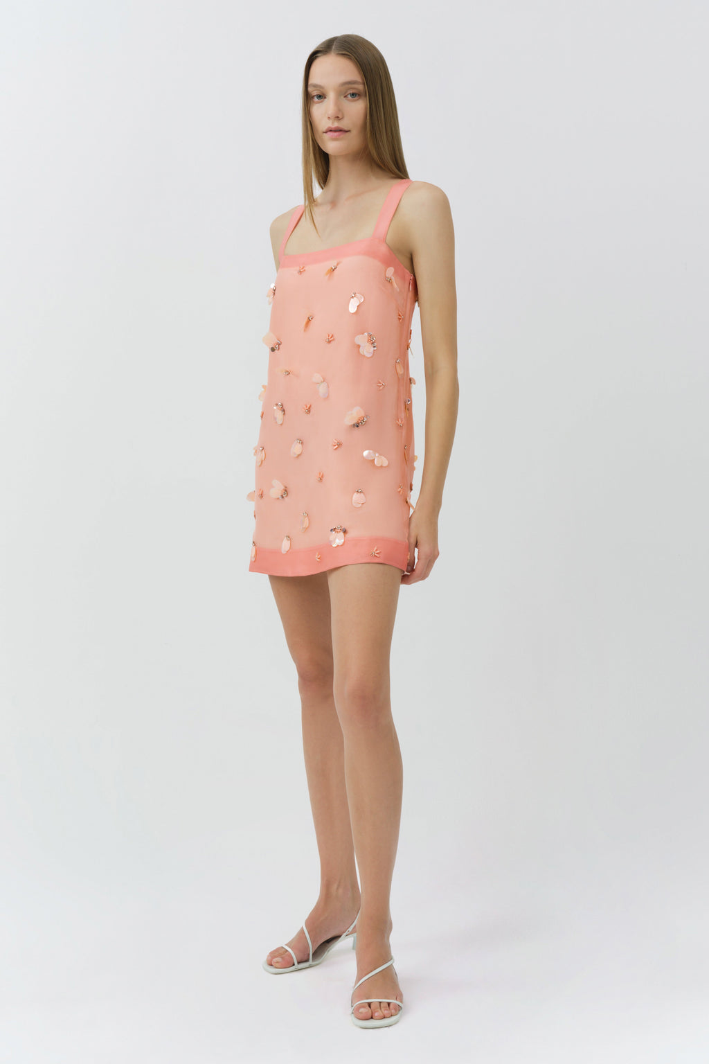 Sumi Embellished Organza Mini Dress
