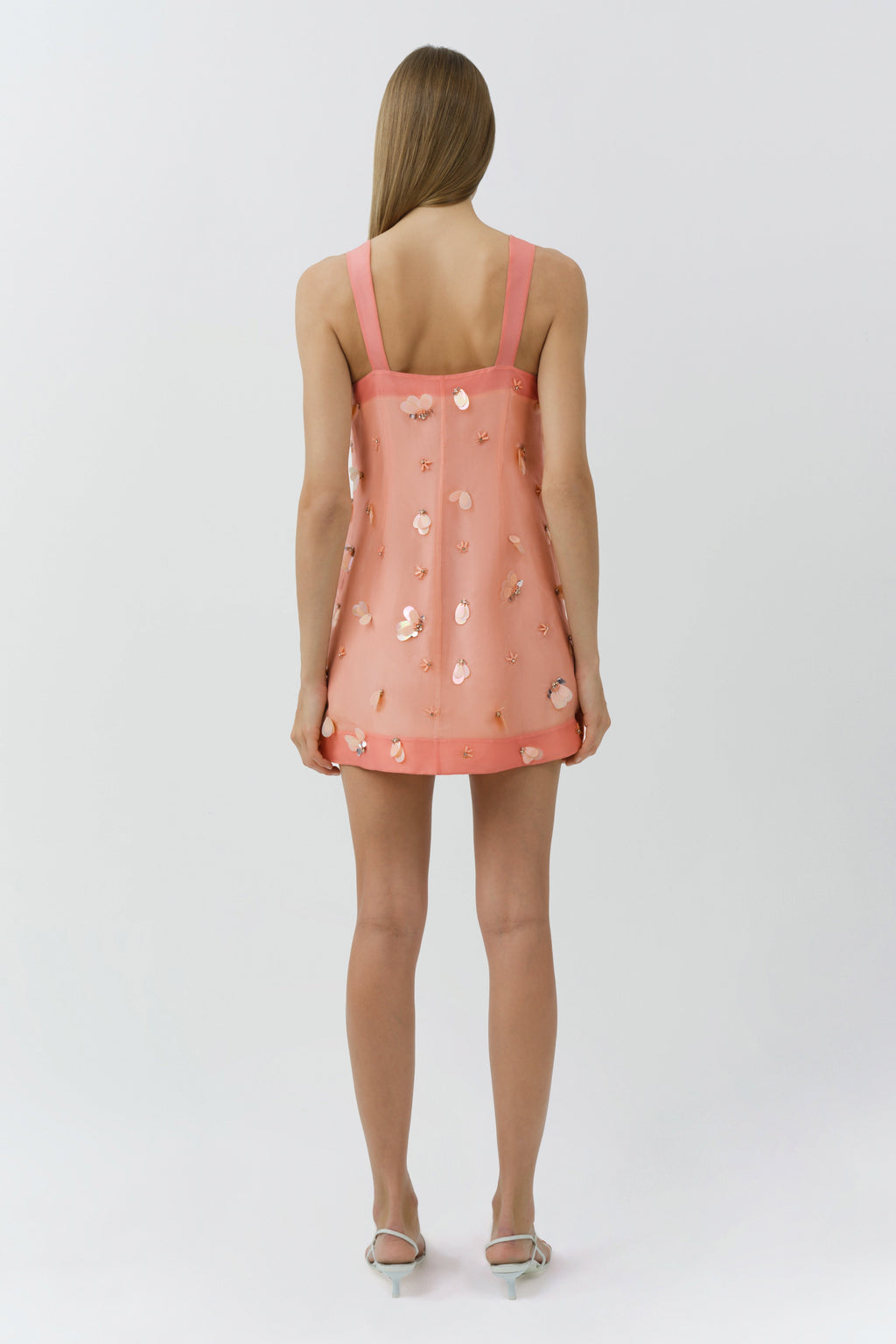 Sumi Embellished Organza Mini Dress
