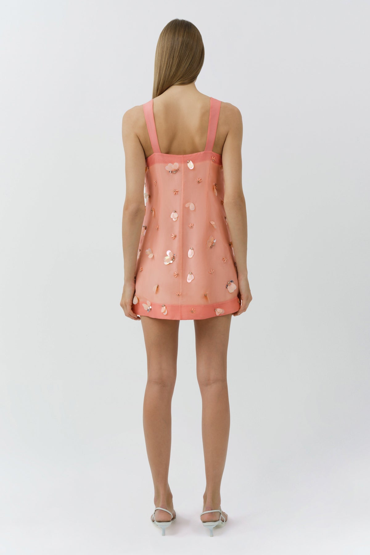 Sumi Embellished Organza Mini Dress