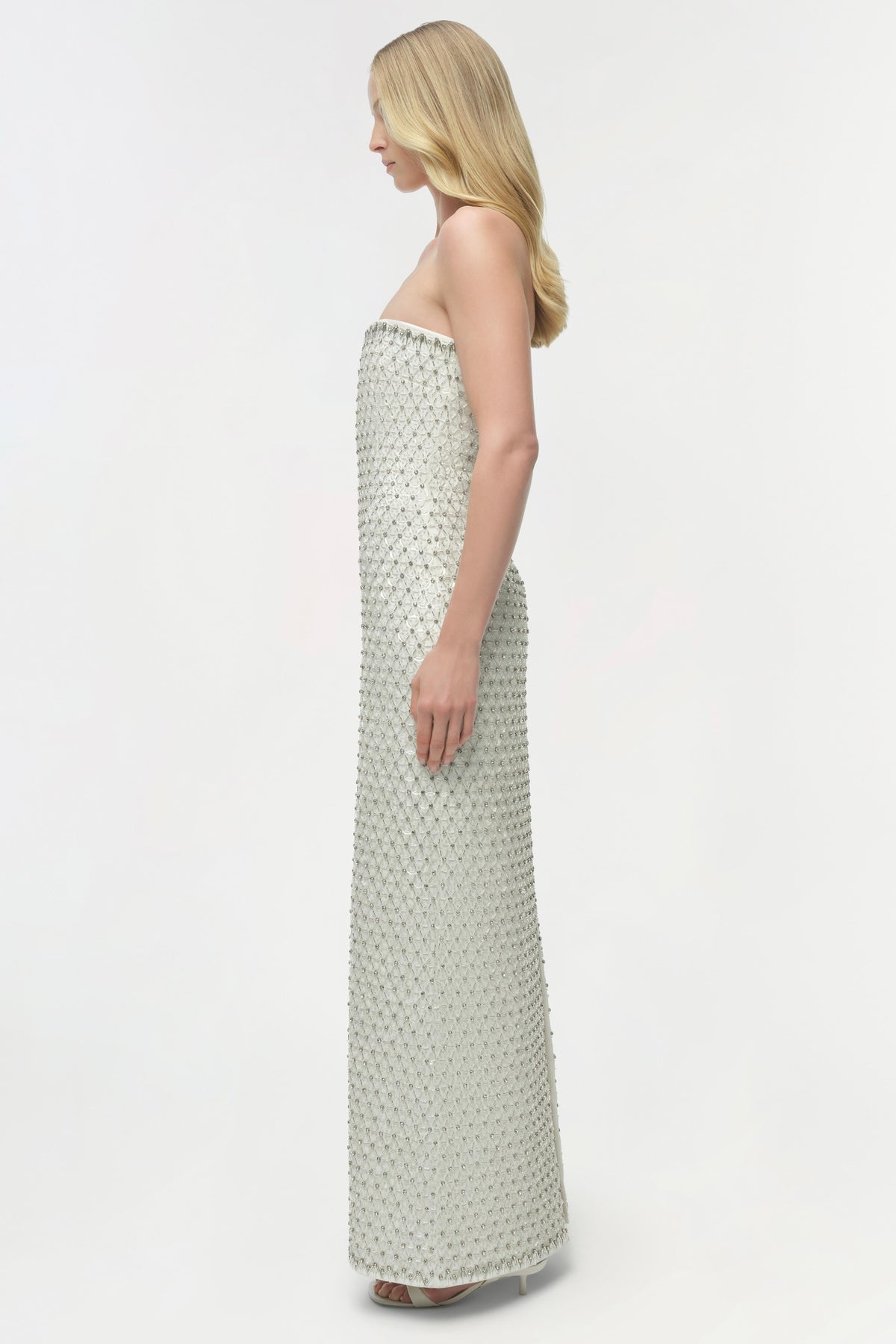 Vanessa Embellished Bustier Midi Dress