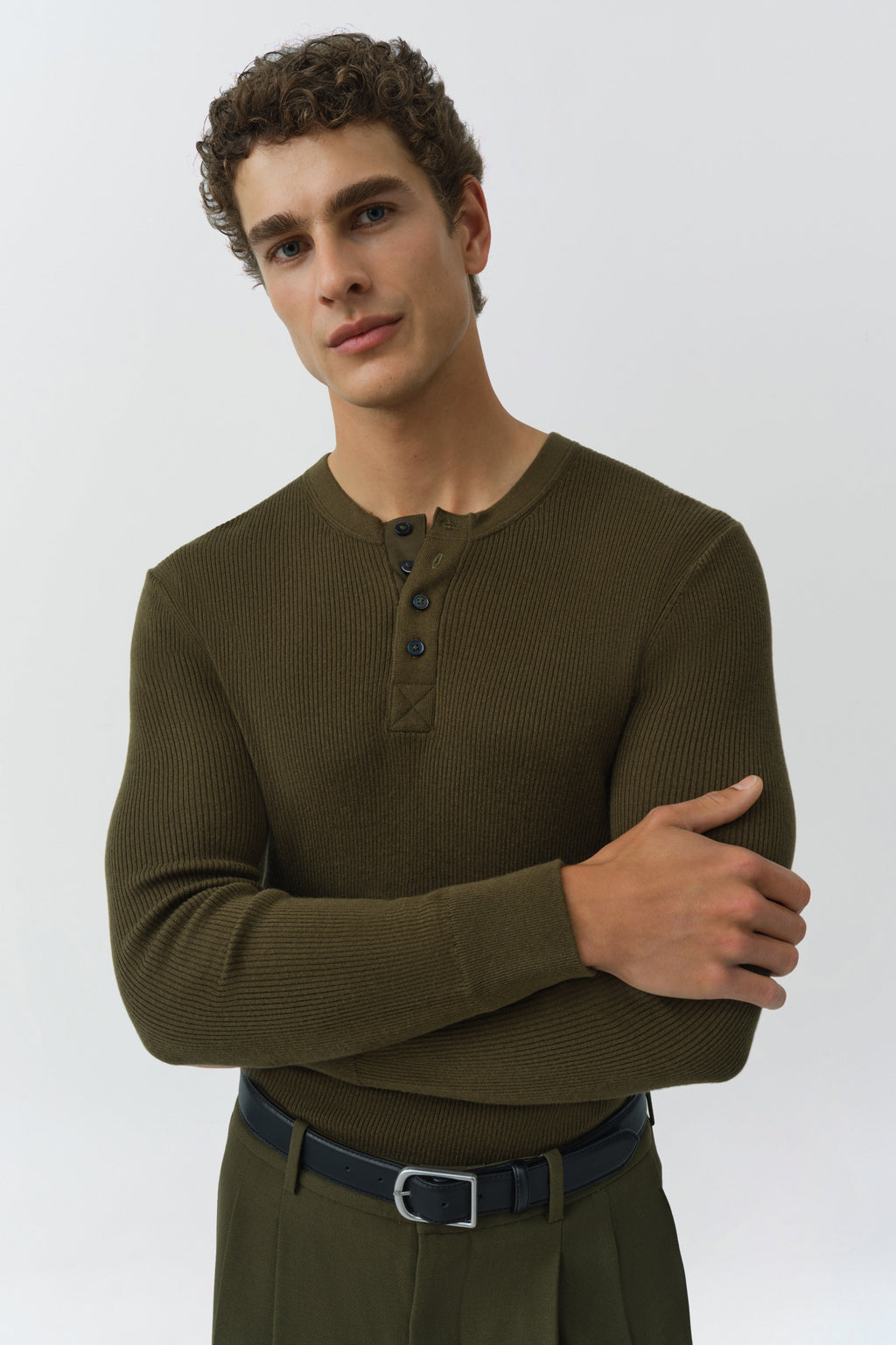 Hezekiah Silk Cashmere Henley