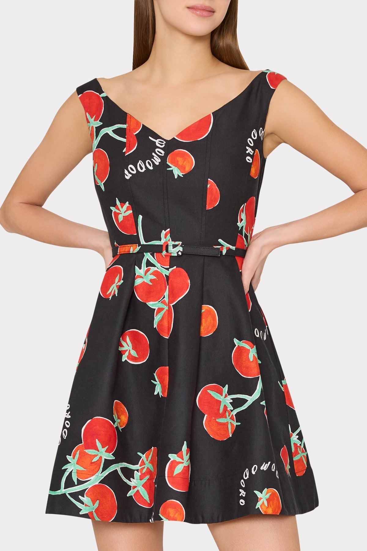 Peggy Off The Shoulder Printed Mini Dress
