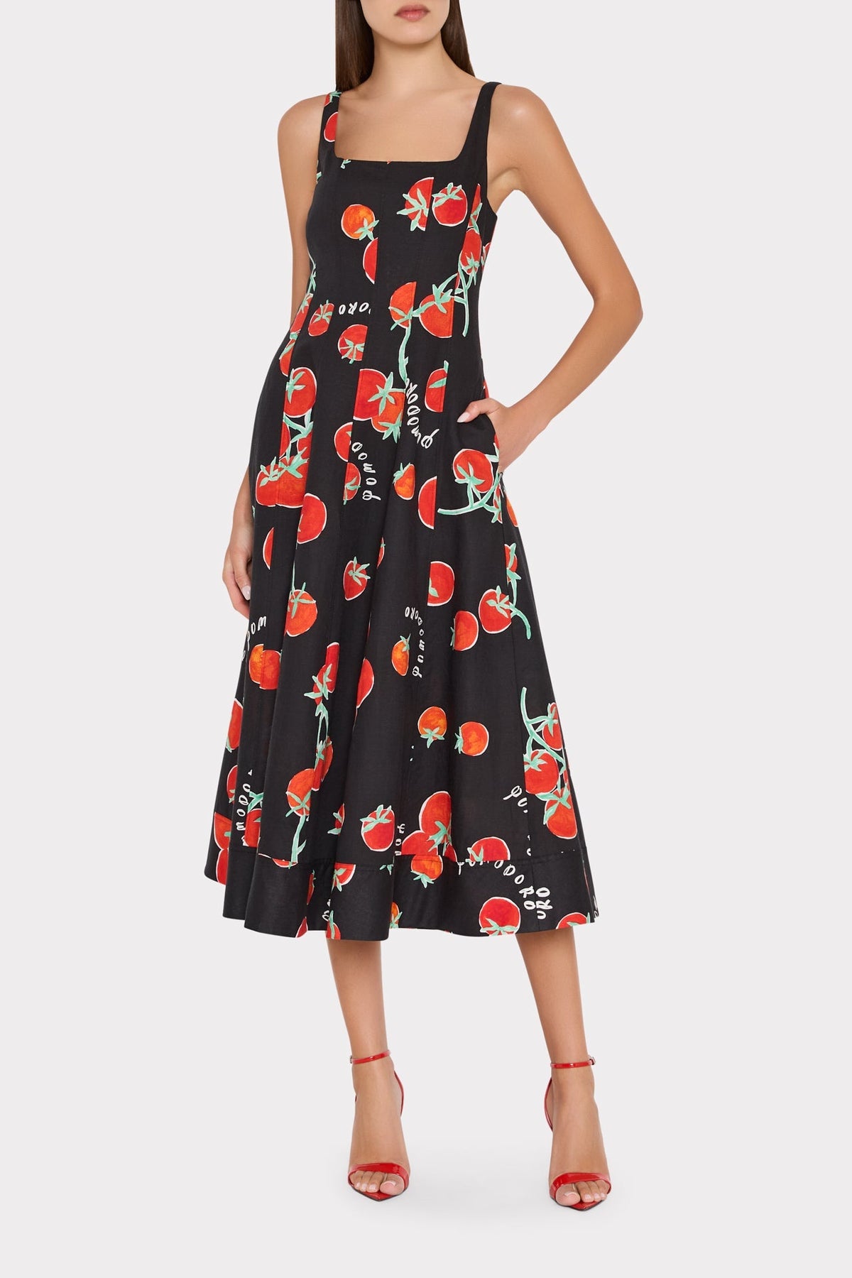 Nia Printed Midi Dress