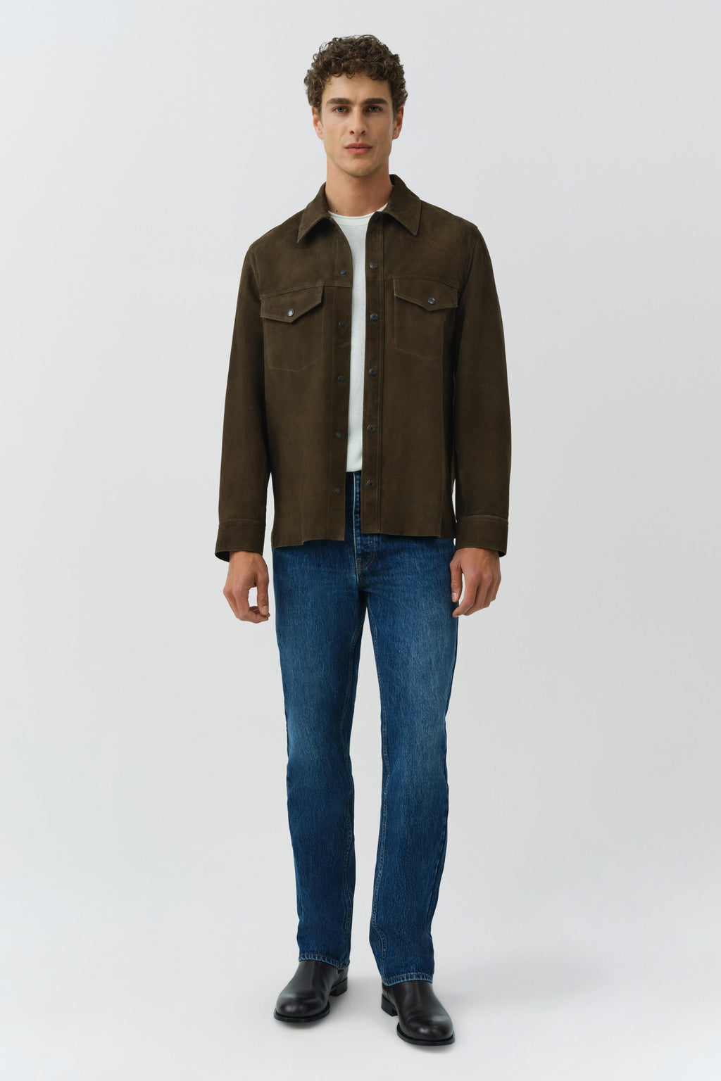 Michael Suede Utility Jacket