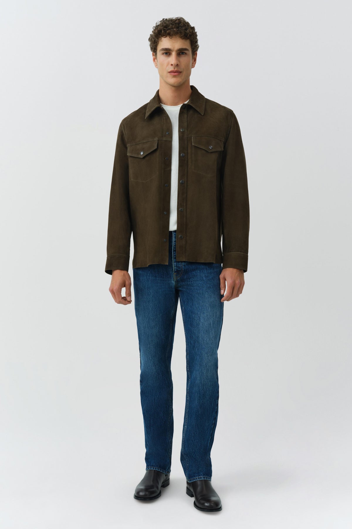 Michael Suede Utility Jacket