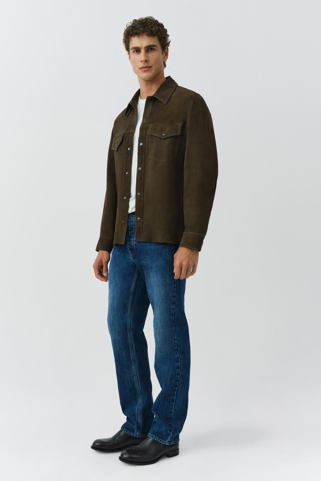 Michael Suede Utility Jacket