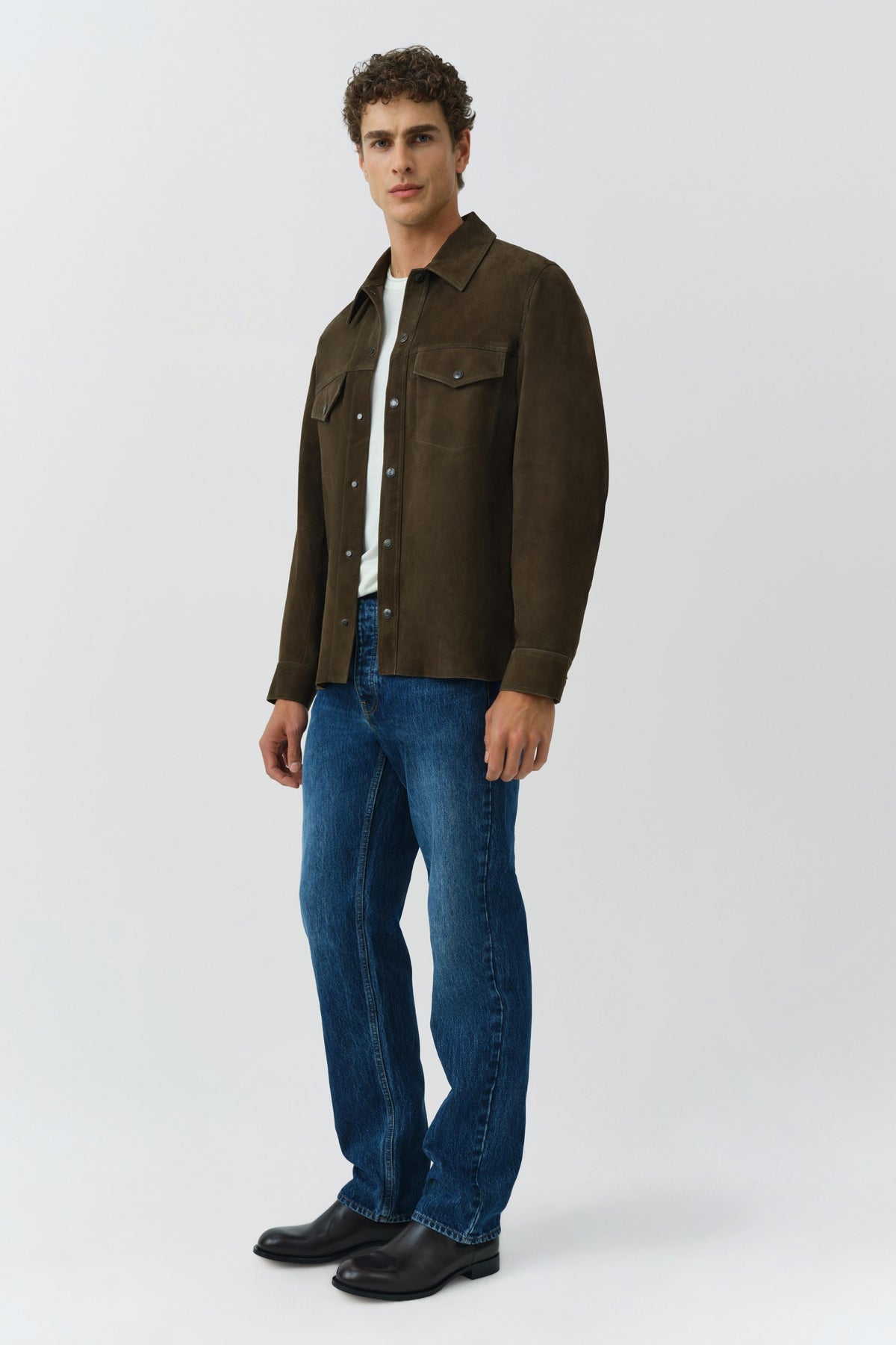 Michael Suede Utility Jacket