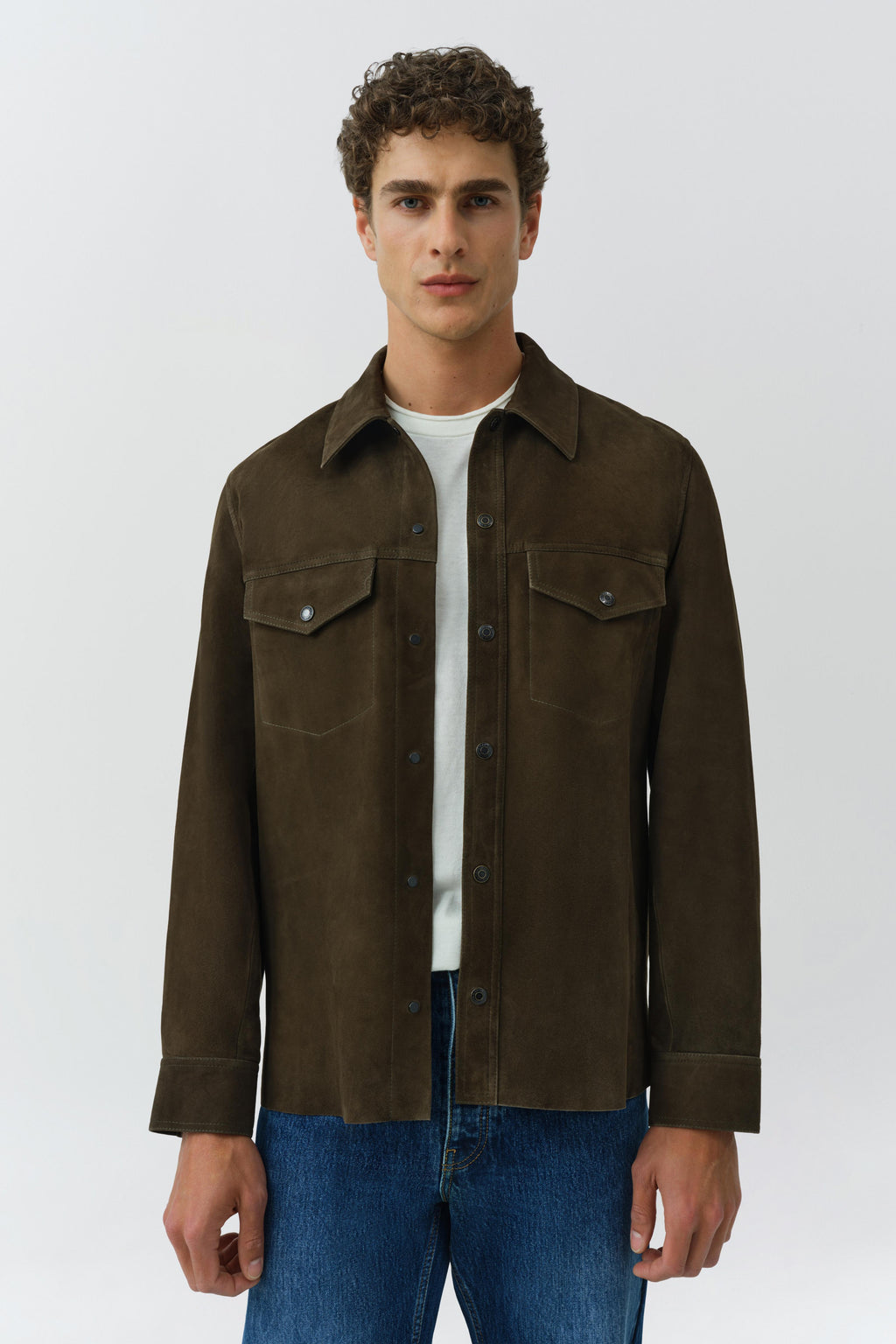 Michael Suede Utility Jacket