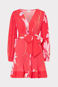 Liv Floral Pleated Mini Dress