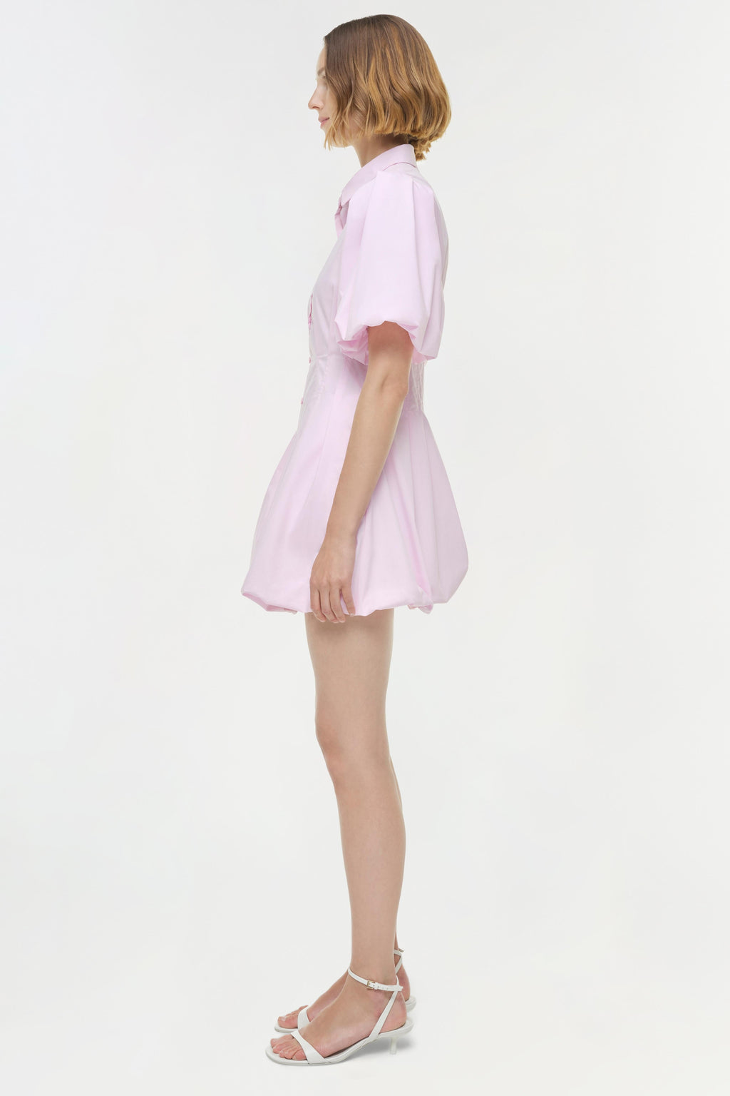 Cleo Balloon Pintuck Mini Dress