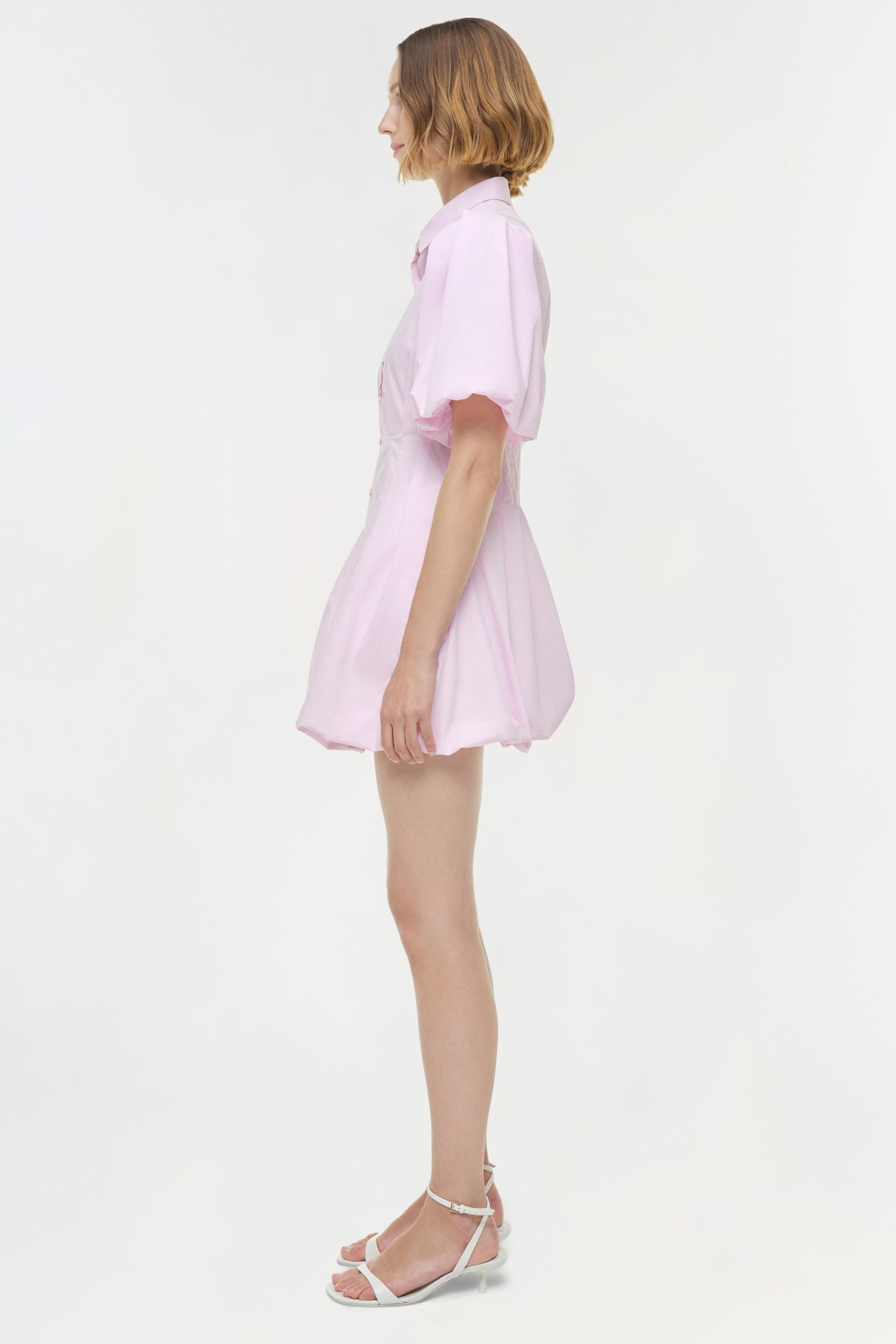 Cleo Balloon Pintuck Mini Dress