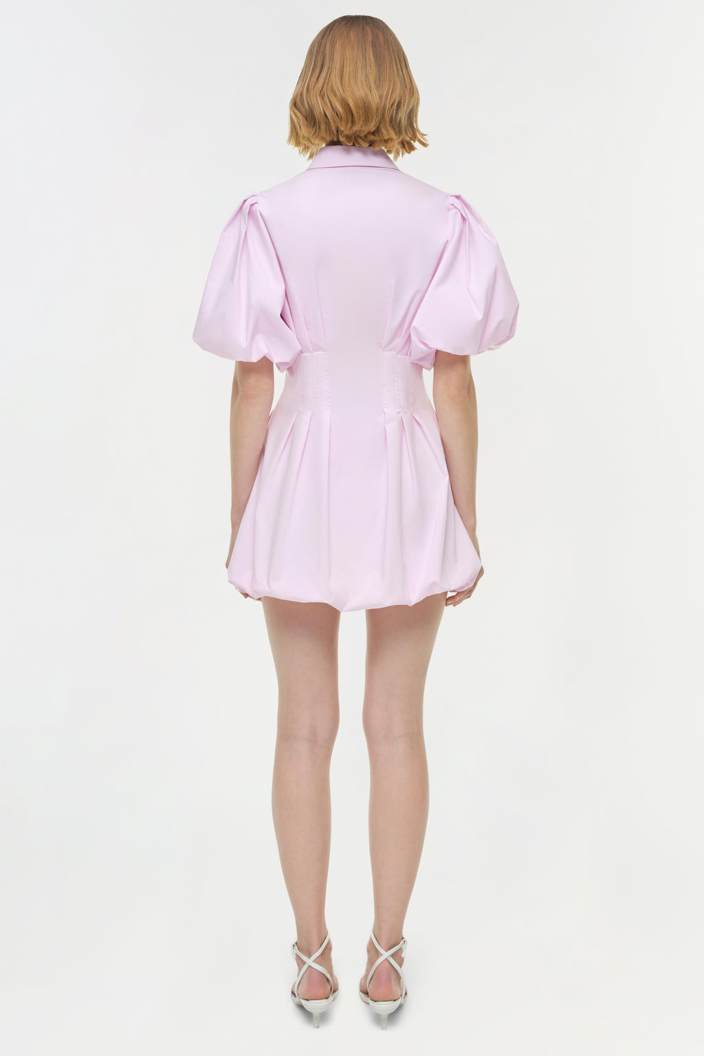 Cleo Balloon Pintuck Mini Dress
