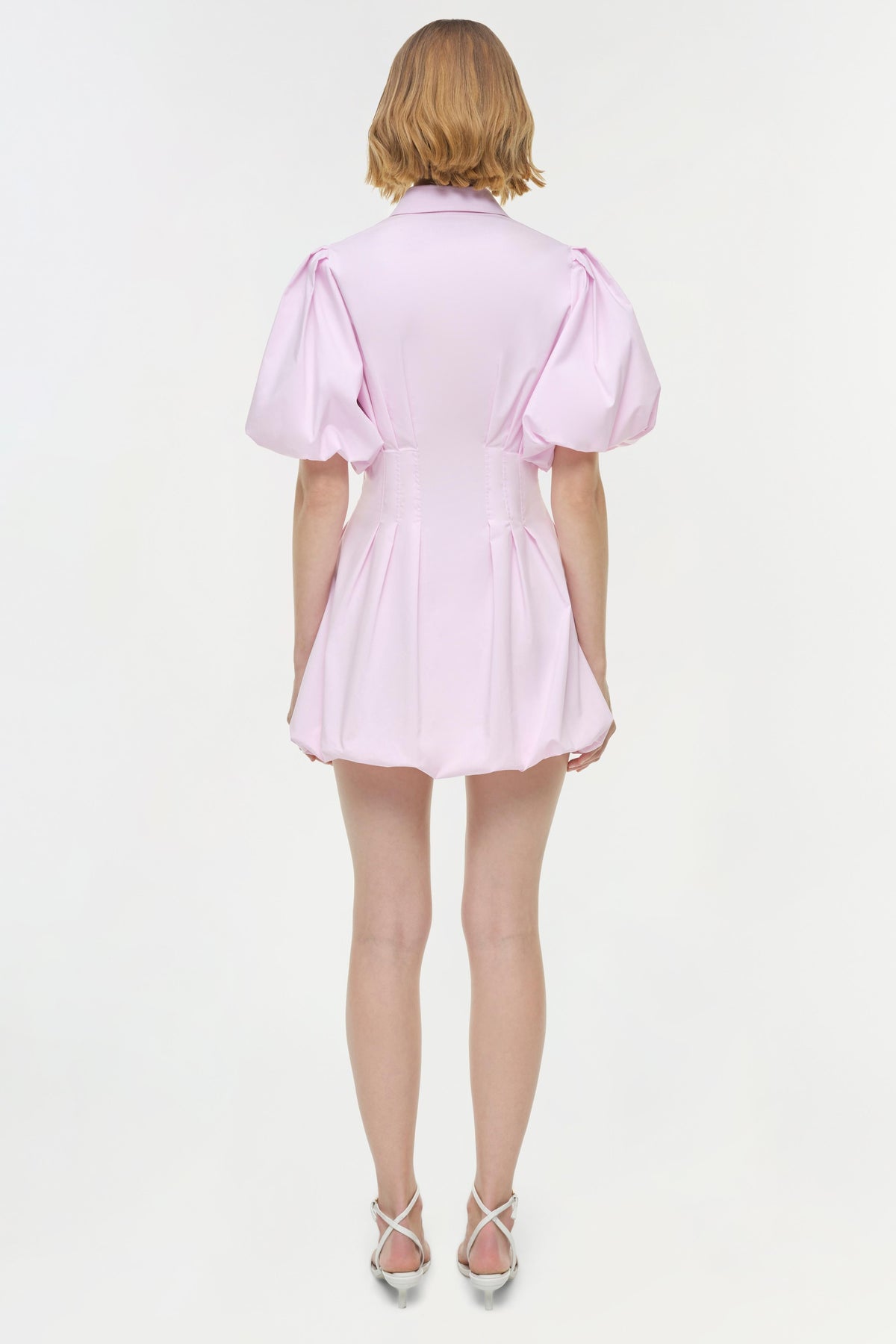 Cleo Balloon Pintuck Mini Dress
