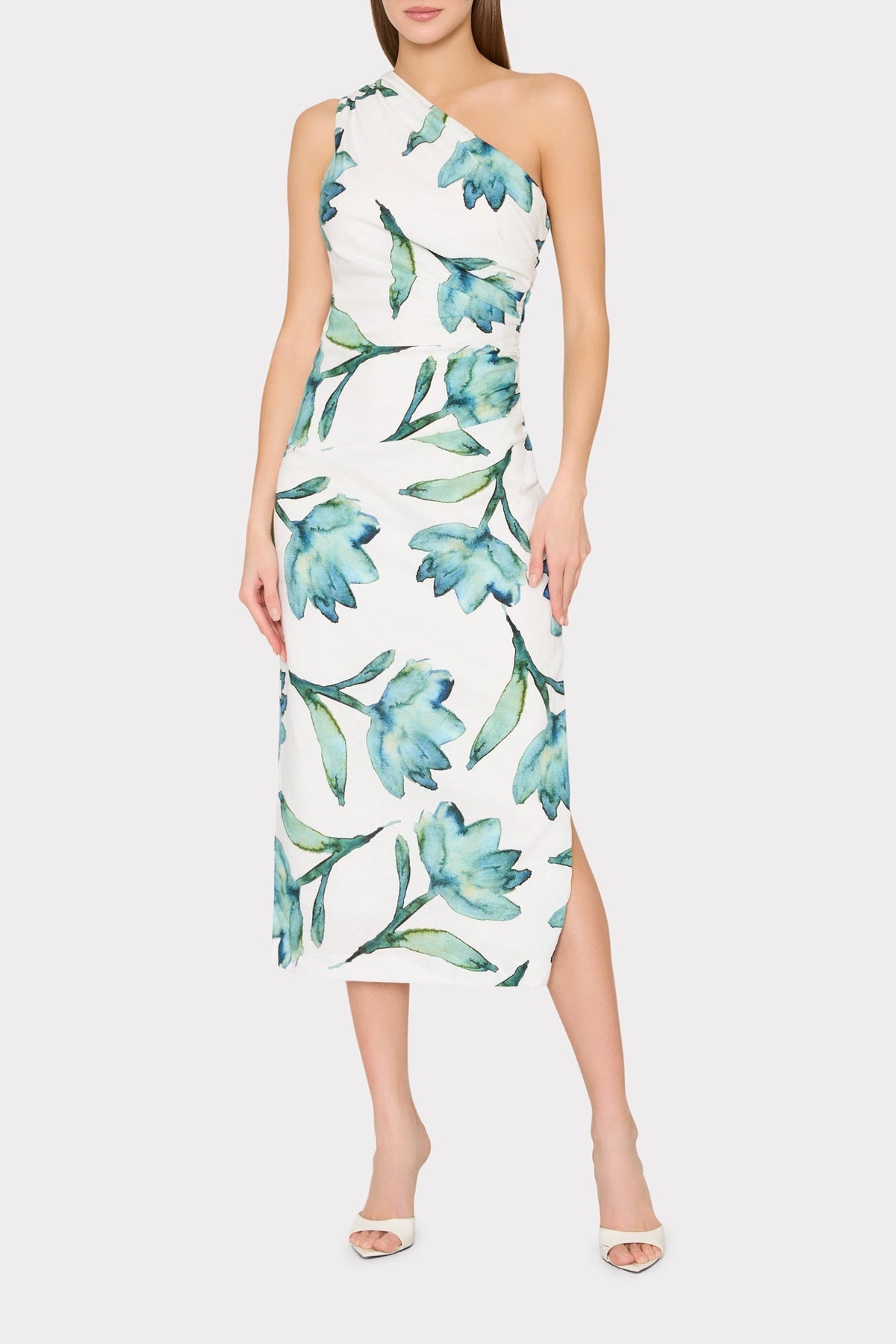 Leah Printed Midi Dress