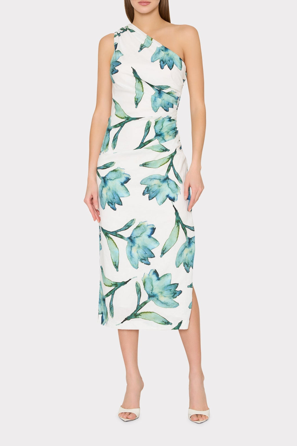 Leah Printed Midi Dress