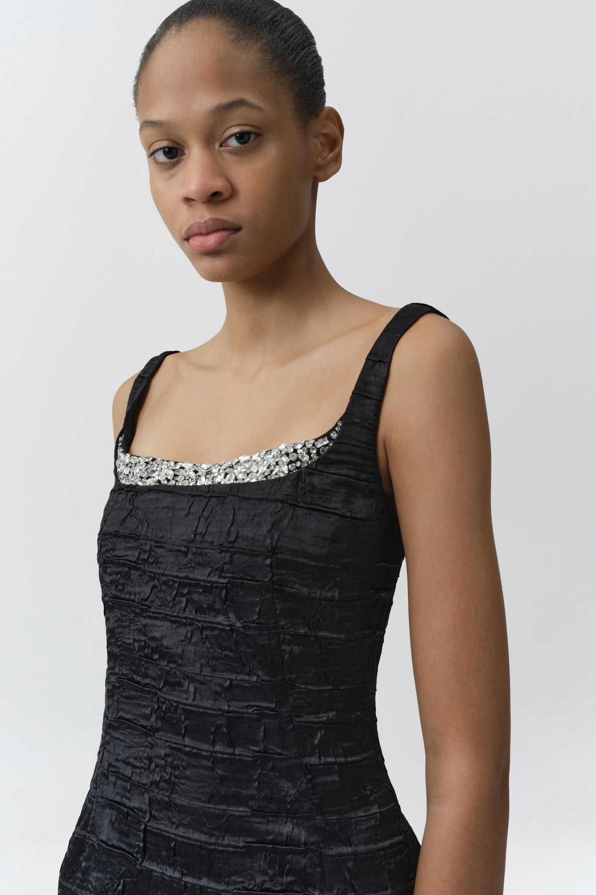 Martina Embellished Satin Gown