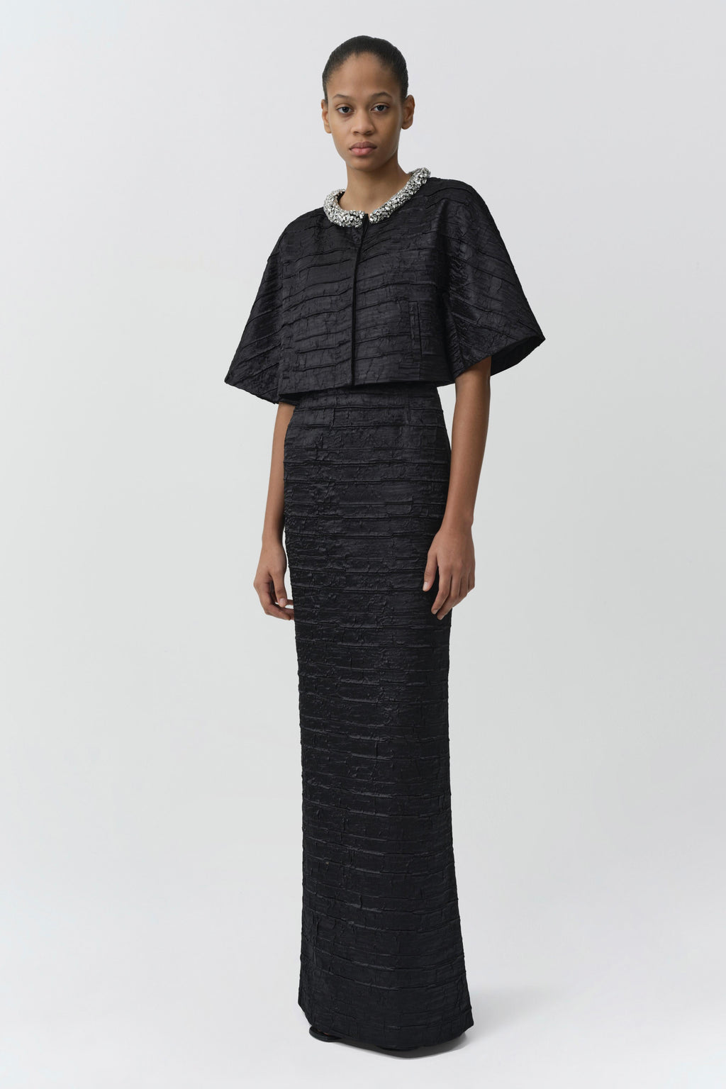 Martina Embellished Satin Gown