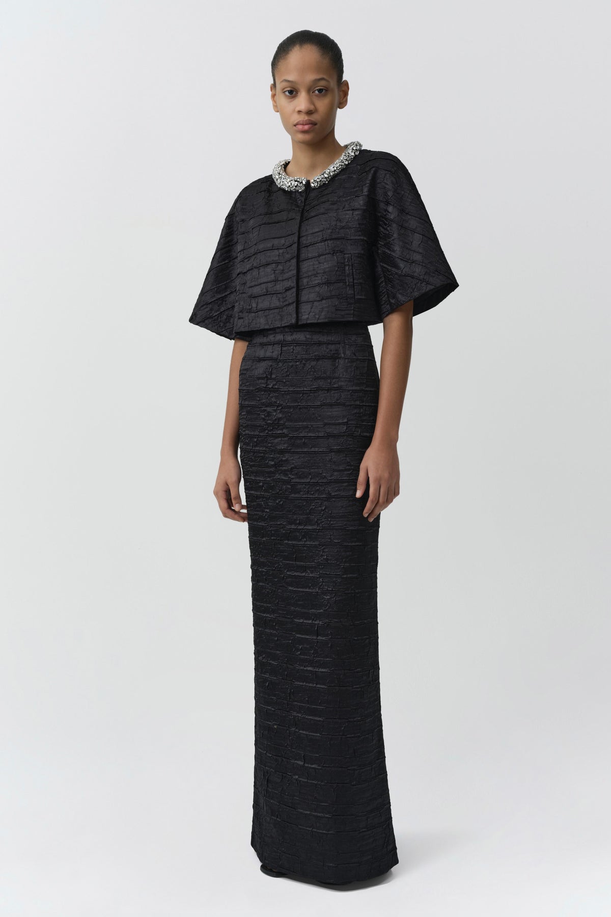 Martina Embellished Satin Gown