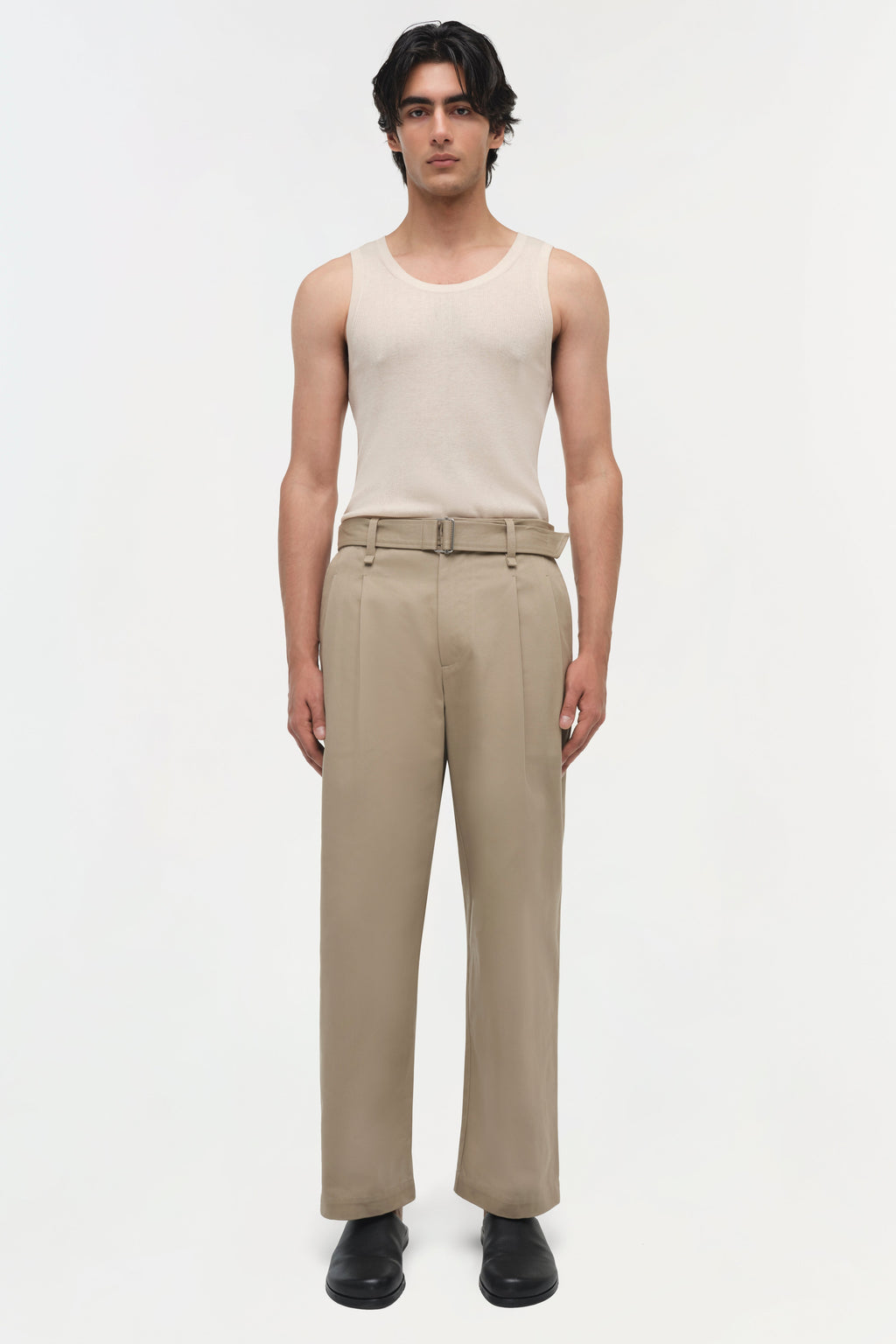 Kent Twill Pleated Pants