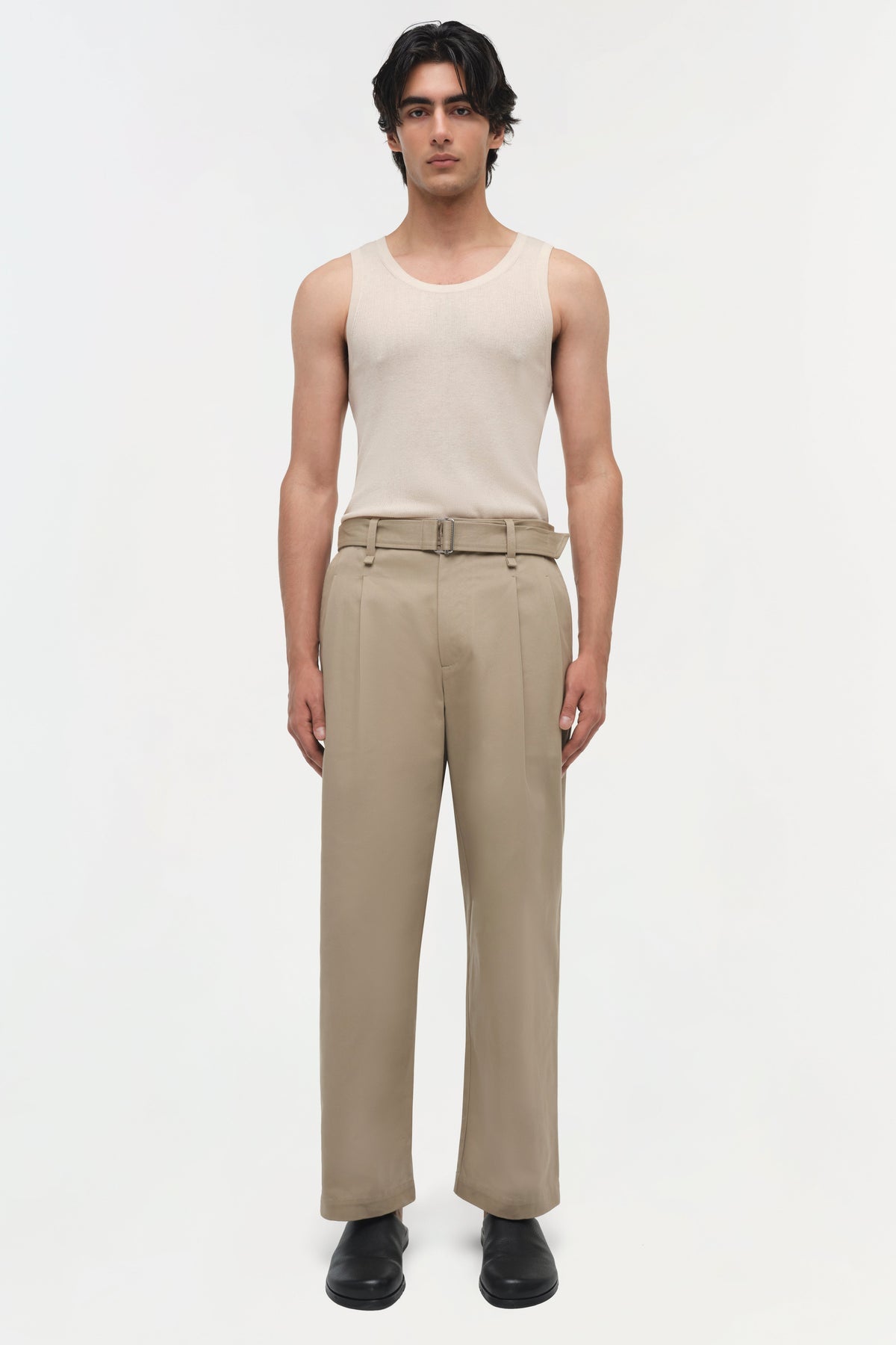 Kent Twill Pleated Pants