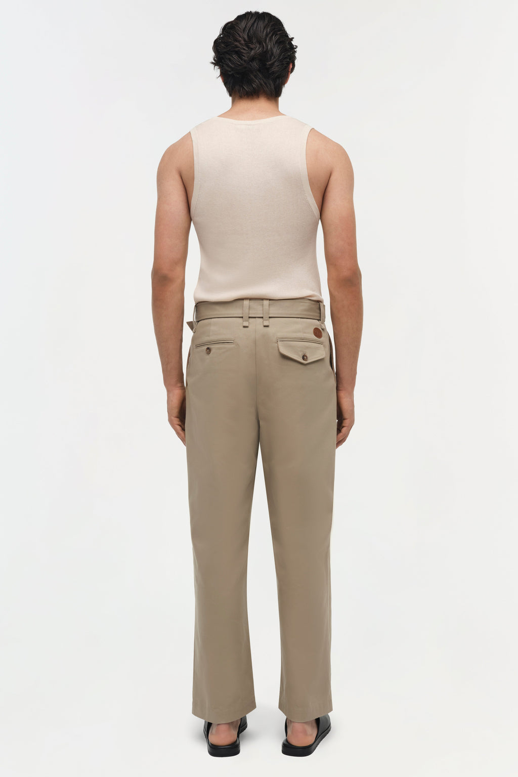 Kent Twill Pleated Pants