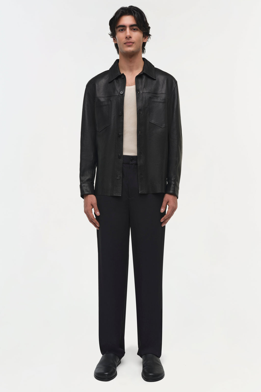 Gibson Leather Shirt Jacket