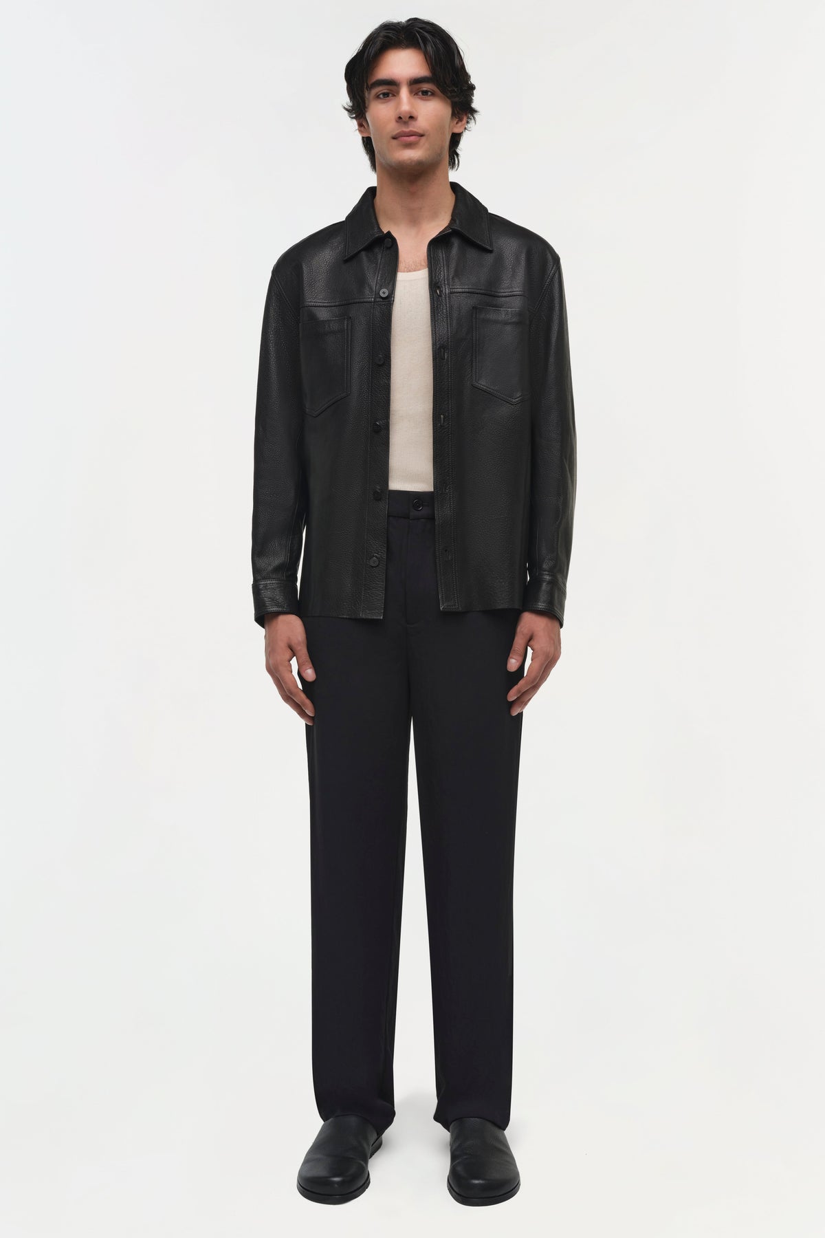 Gibson Leather Shirt Jacket