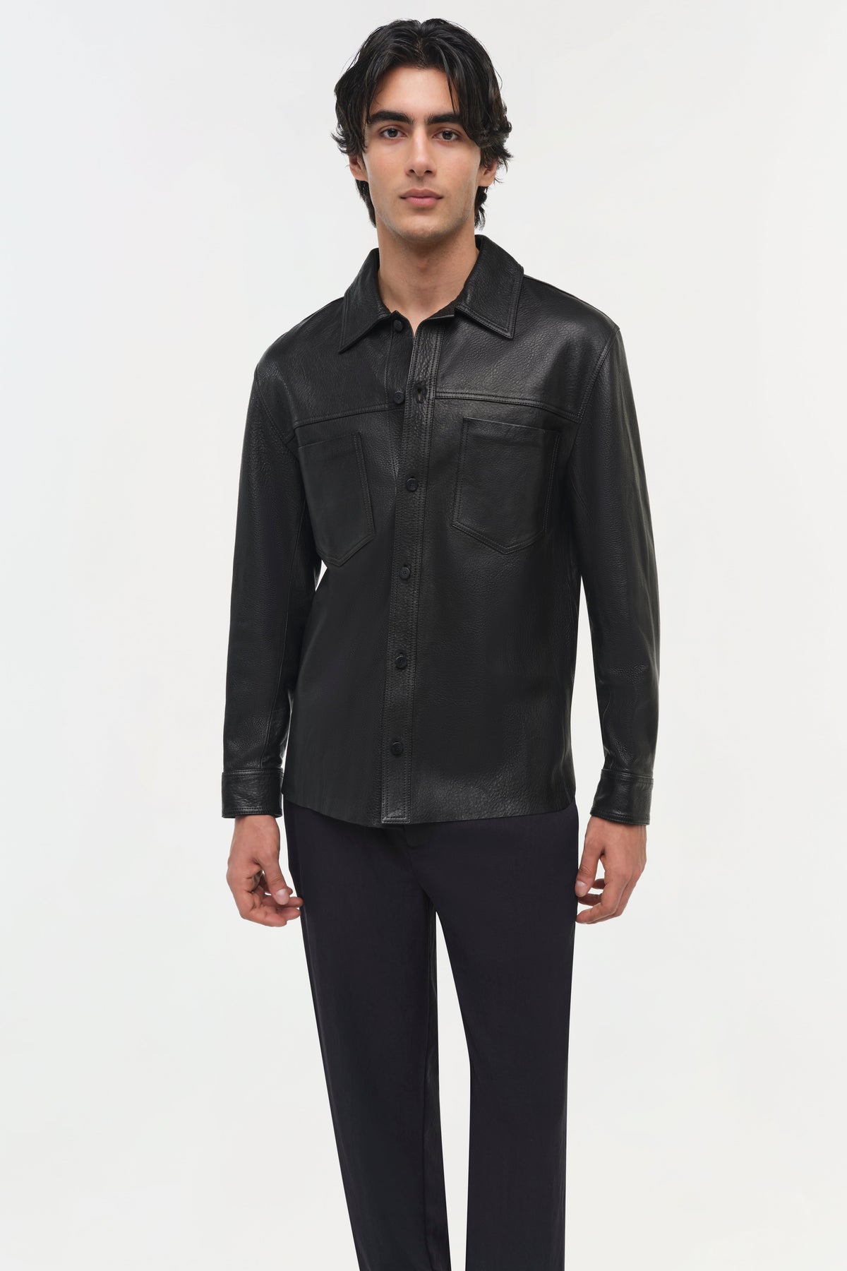 Gibson Leather Shirt Jacket