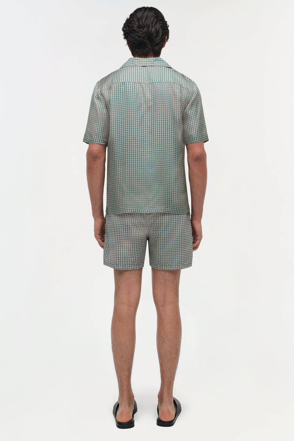 Clarke Silk Foulard Camp Shirt