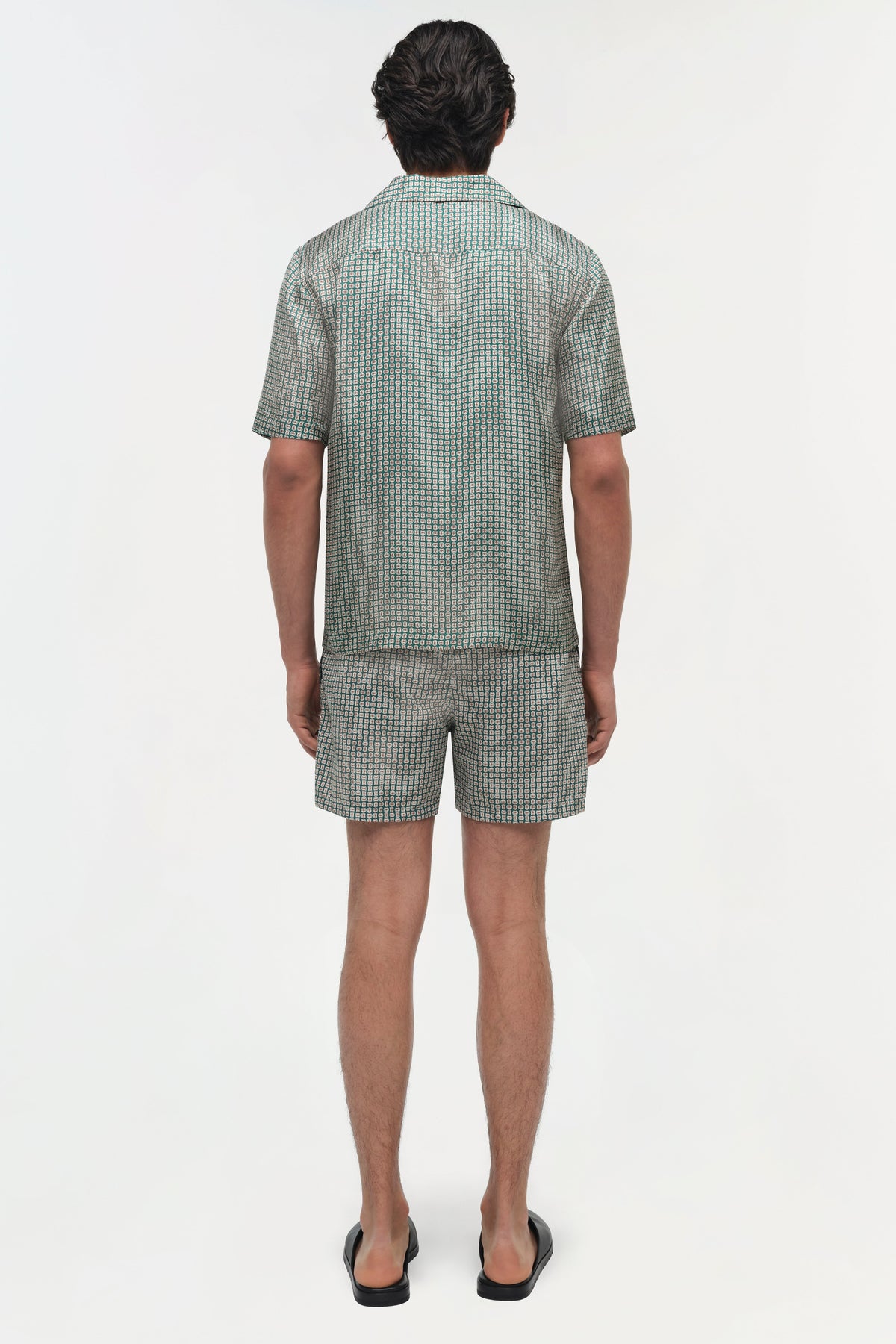 Clarke Silk Foulard Camp Shirt