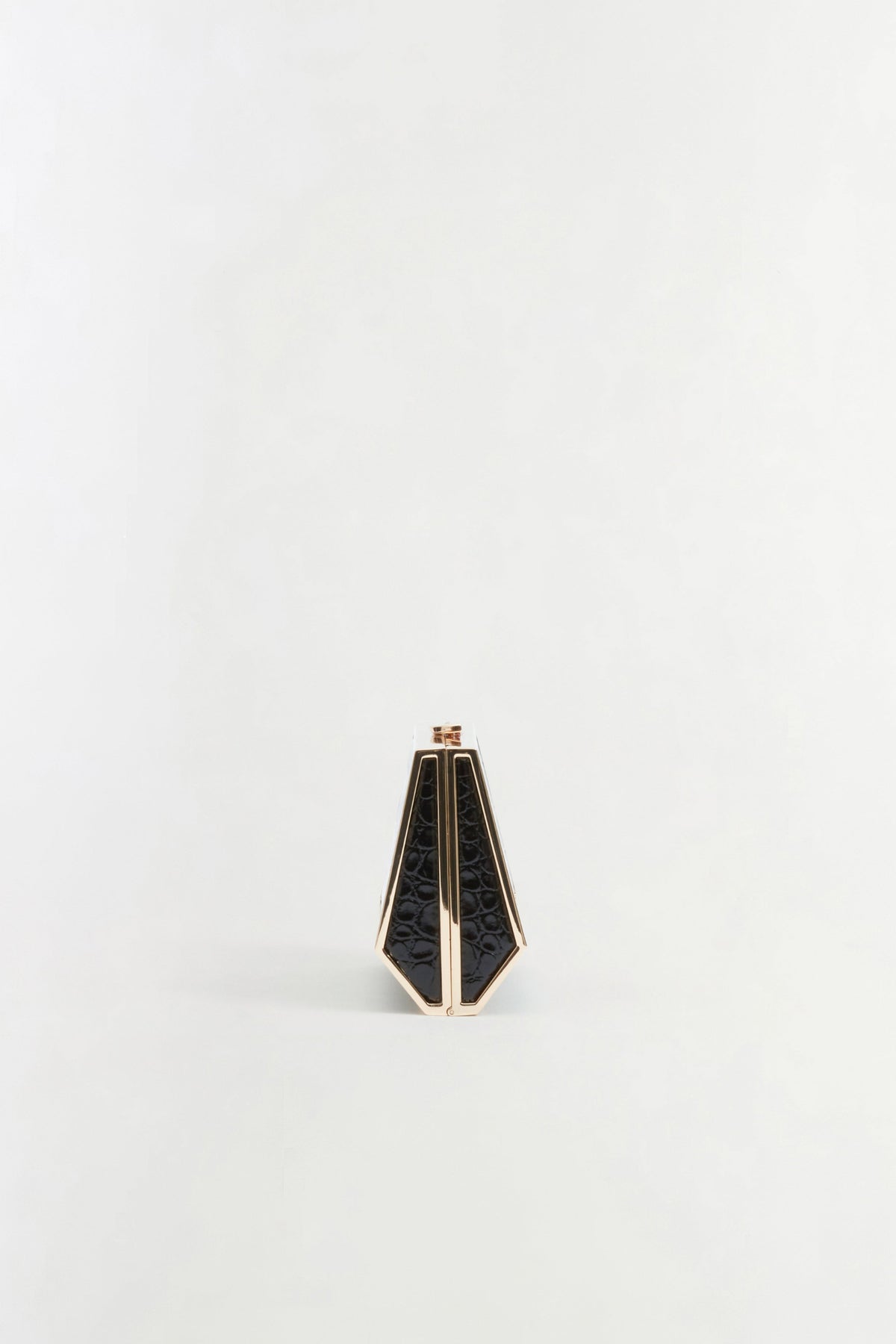 Maddox Croc-Embossed Leather Clutch
