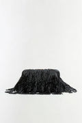 Pia Beaded Fringe Clutch
