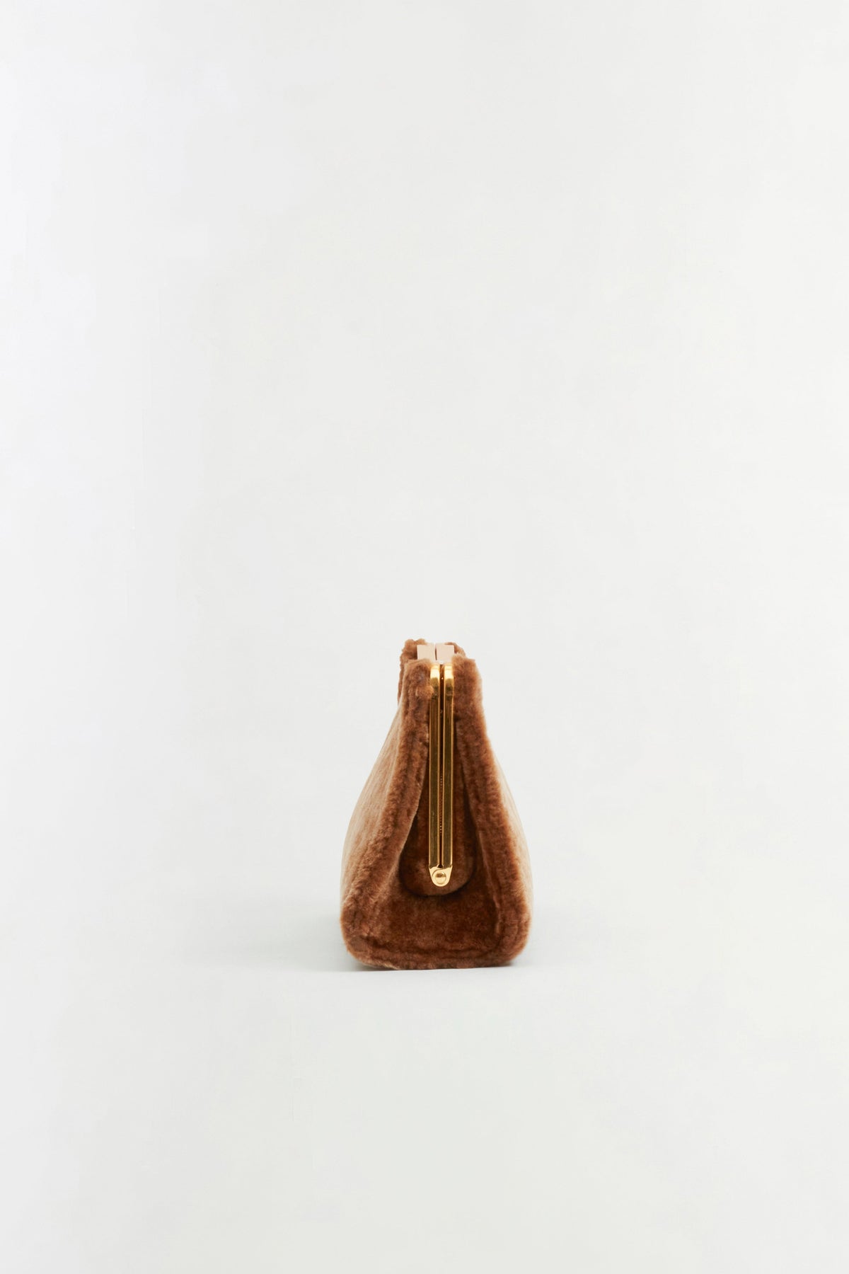 Solange Shearling Clutch