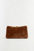 Solange Shearling Clutch