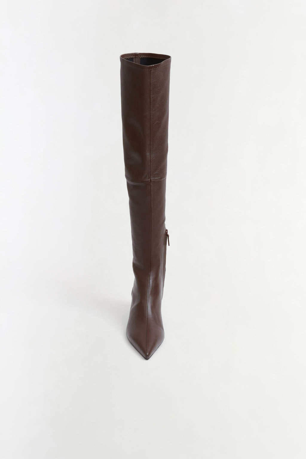 Joni Stretch Leather Over The Knee Boot