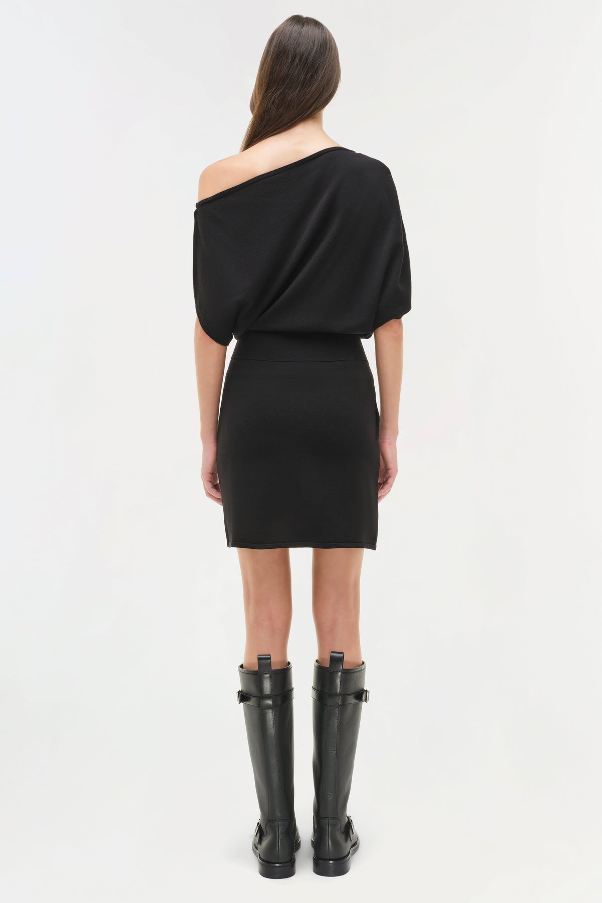 Shania Off Shoulder Knit Mini Dress