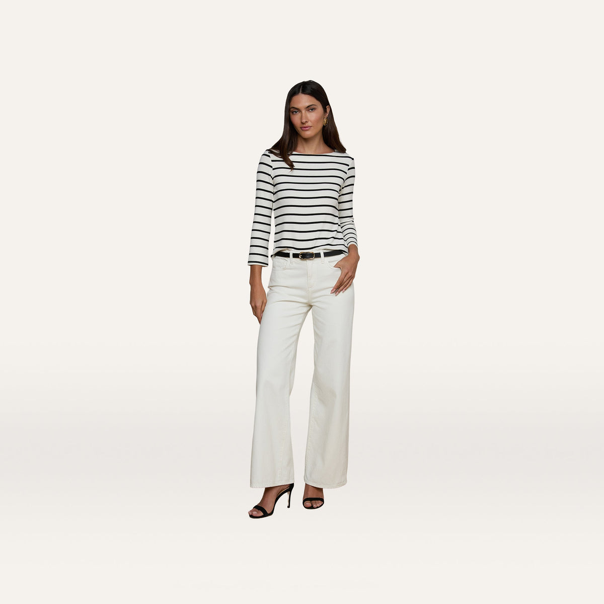 Lucille Striped Boatneck Top