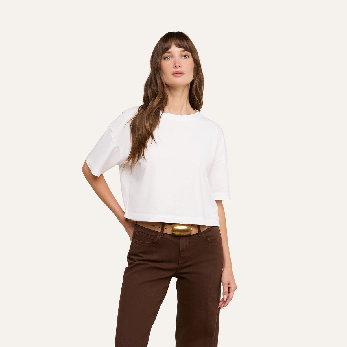 Daria Oversized Cropped Tee