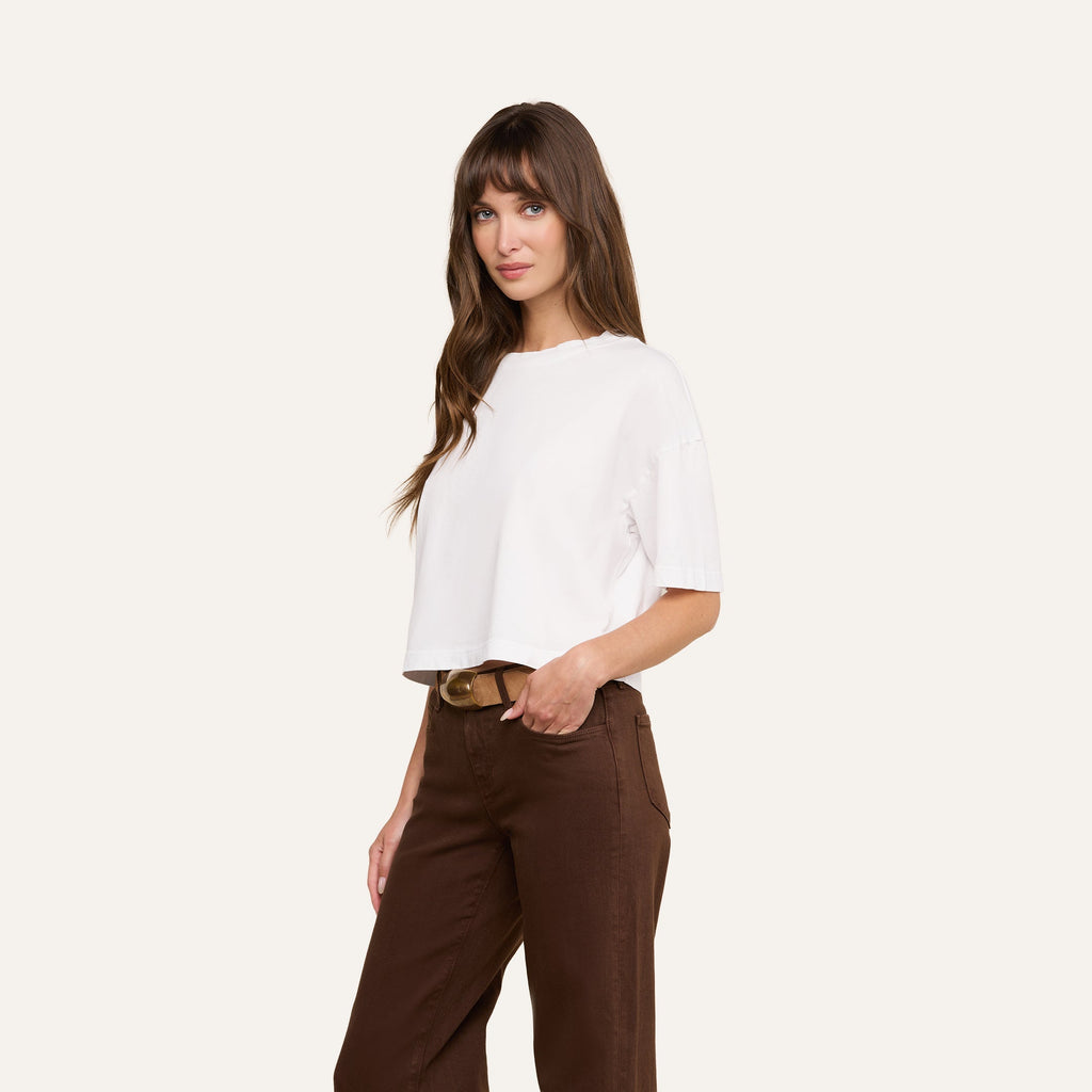 Daria Oversized Cropped Tee