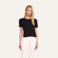 Stormy Cropped Cotton Tee