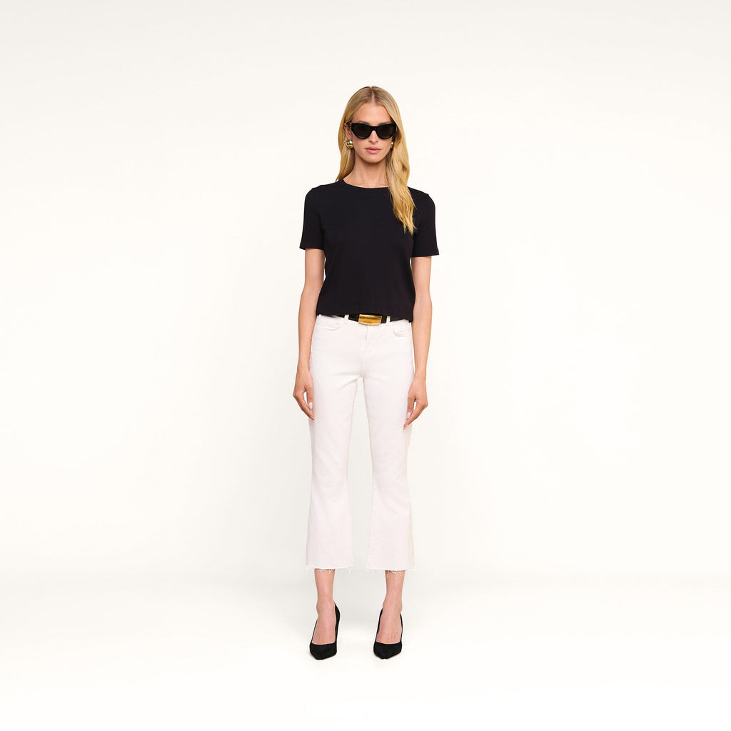 Stormy Cropped Cotton Tee