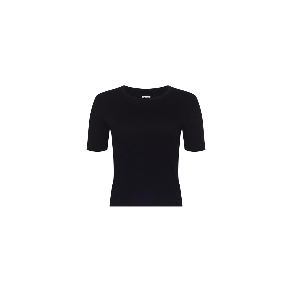 Stormy Cropped Cotton Tee